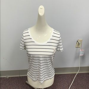 Women's Any Day Striped Short Sleeve Scoop T-Shirt